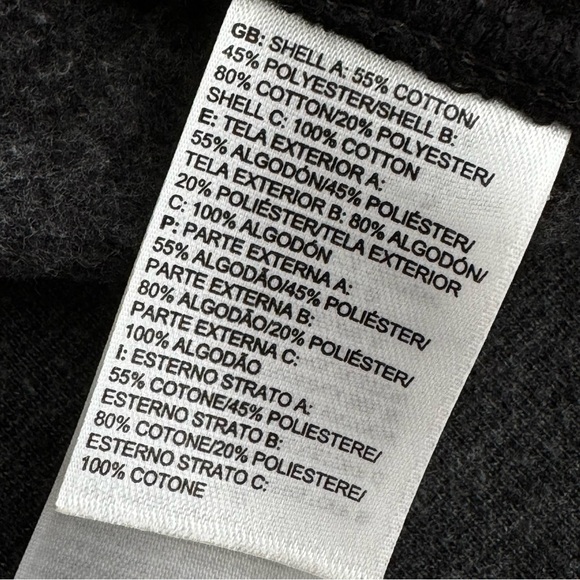 The North Face Zip Up Hoodie Jacket Gray Black MEDIUM - Picture 5 of 8